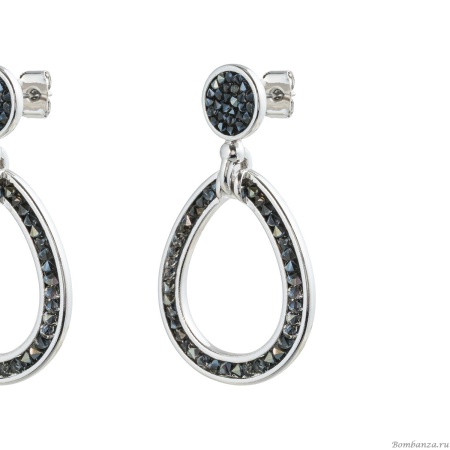 Серьги Fiore Luna, Jet Nut